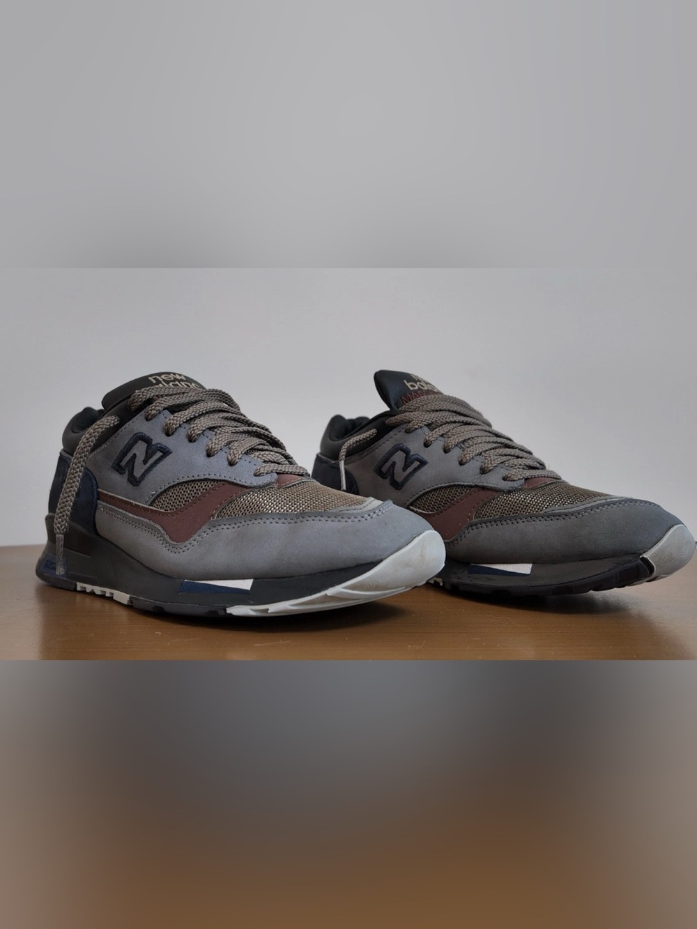 New Balance 1500 ENCAP England Grey Navy Burgundy Sneakers Men's 7 Lifestyle